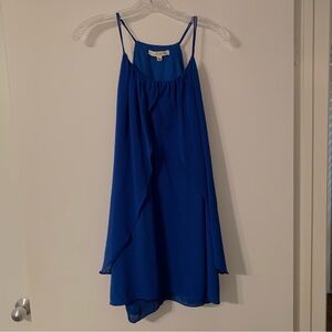 Double Zero Blue Spaghetti Strap Blouse